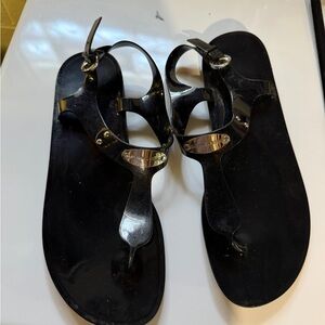 Michael Kors Black Rubber Sandals
